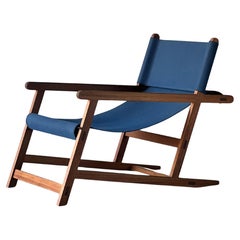 „Hanbury“ Stoff-Loungesessel aus Teakholz von Dessie' Kollektion
