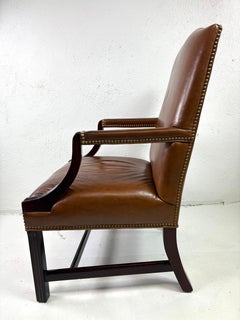 Hancock and Moore classic brown leather armchair