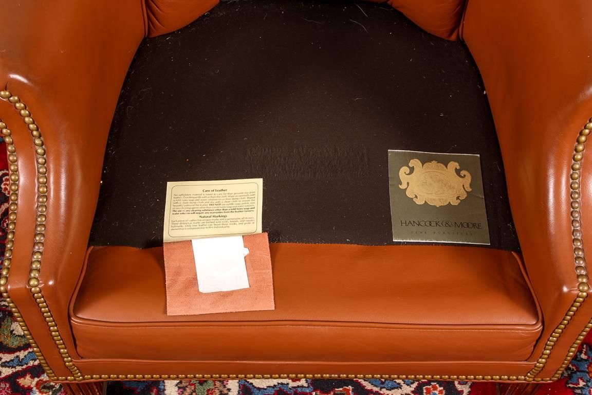 20th Century Hancock and Moore Leather Club Chair