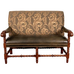 Hancock and Moore Leather Settee