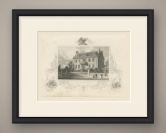 Hancock House, Boston, Massachusetts, Bladensburgh 1814 Vignette, circa 1850