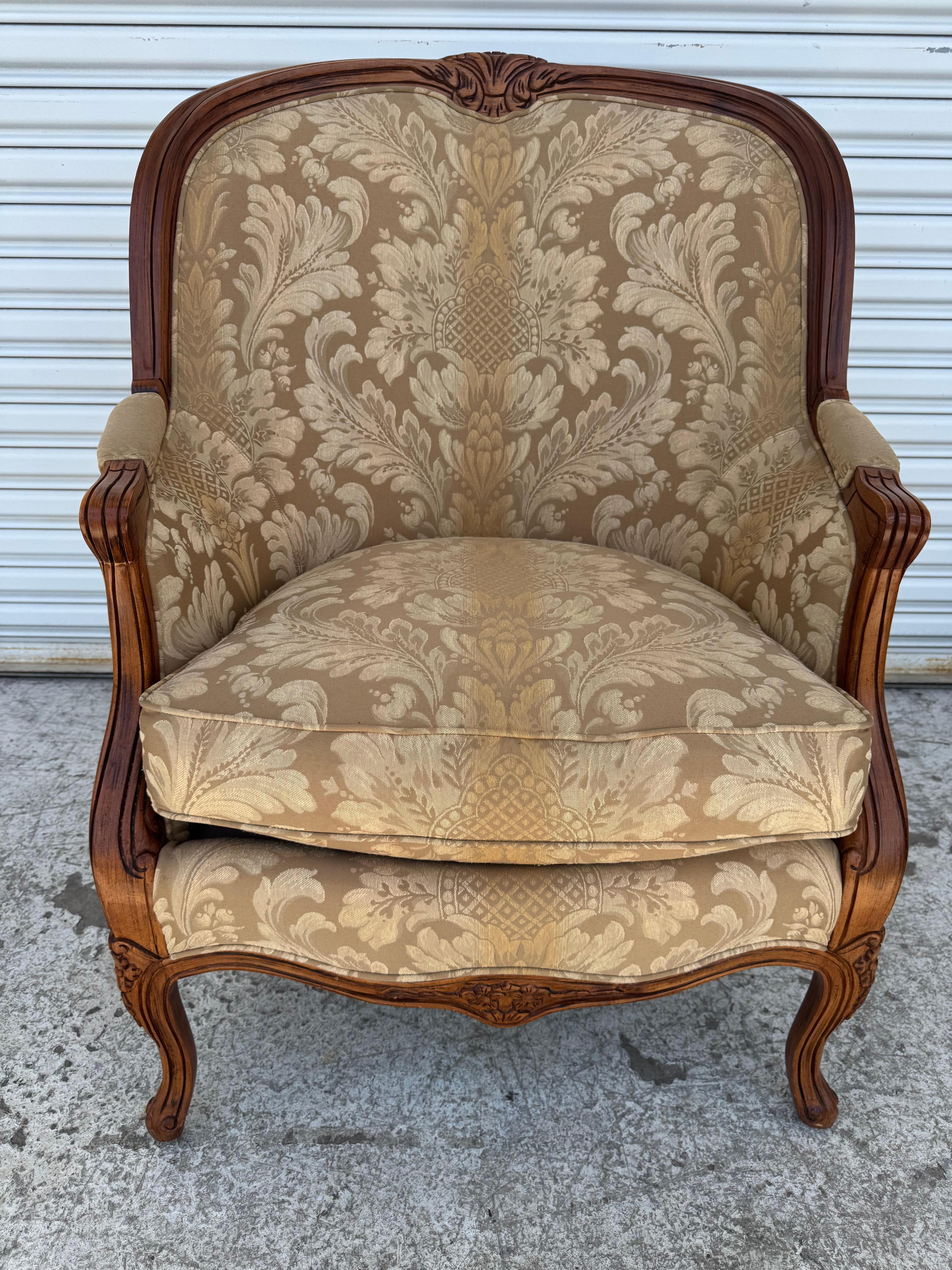 Neoclassical Revival Hancock & Moore Upholstered Lounge Chair For Sale