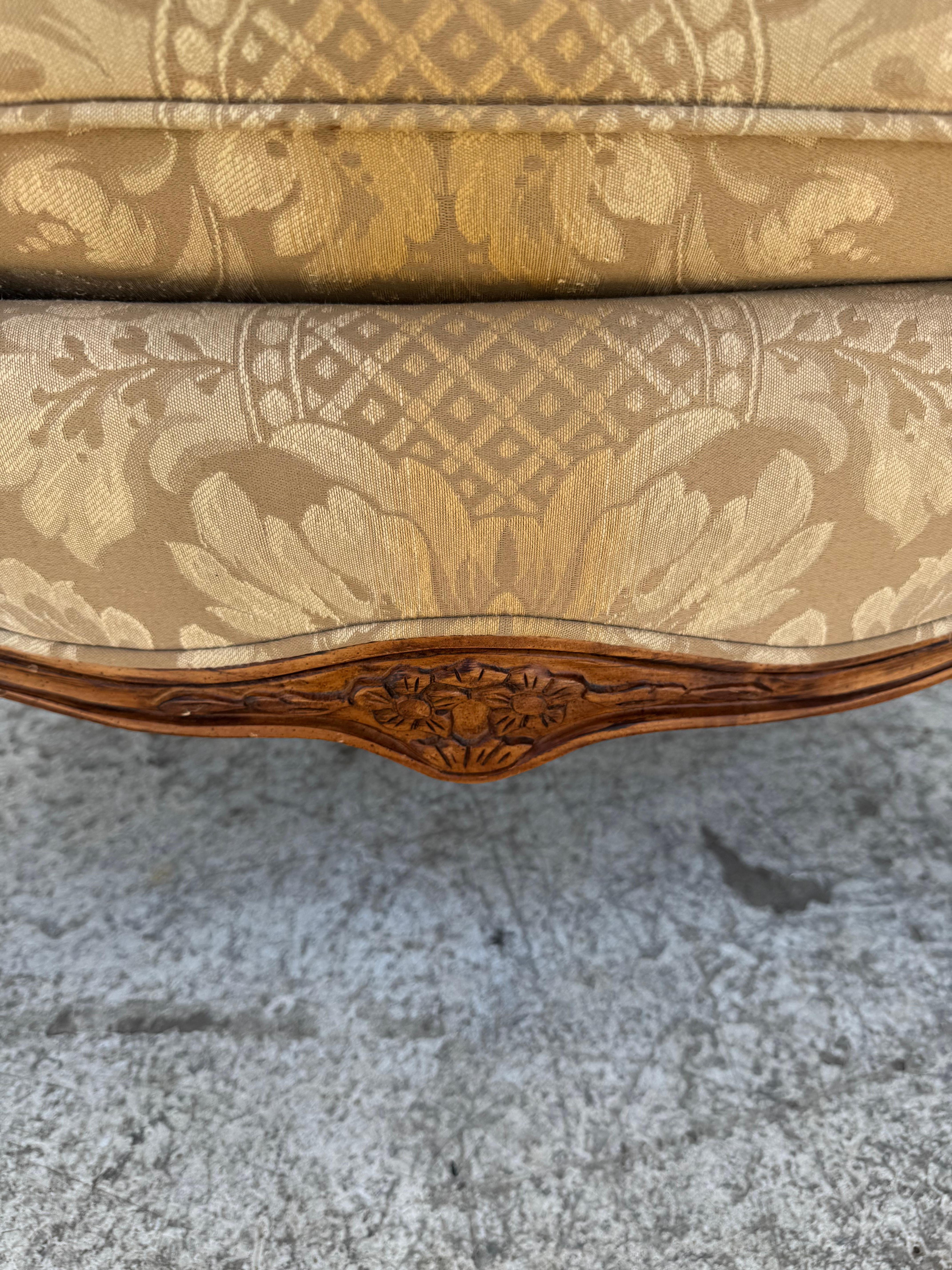 American Hancock & Moore Upholstered Lounge Chair For Sale