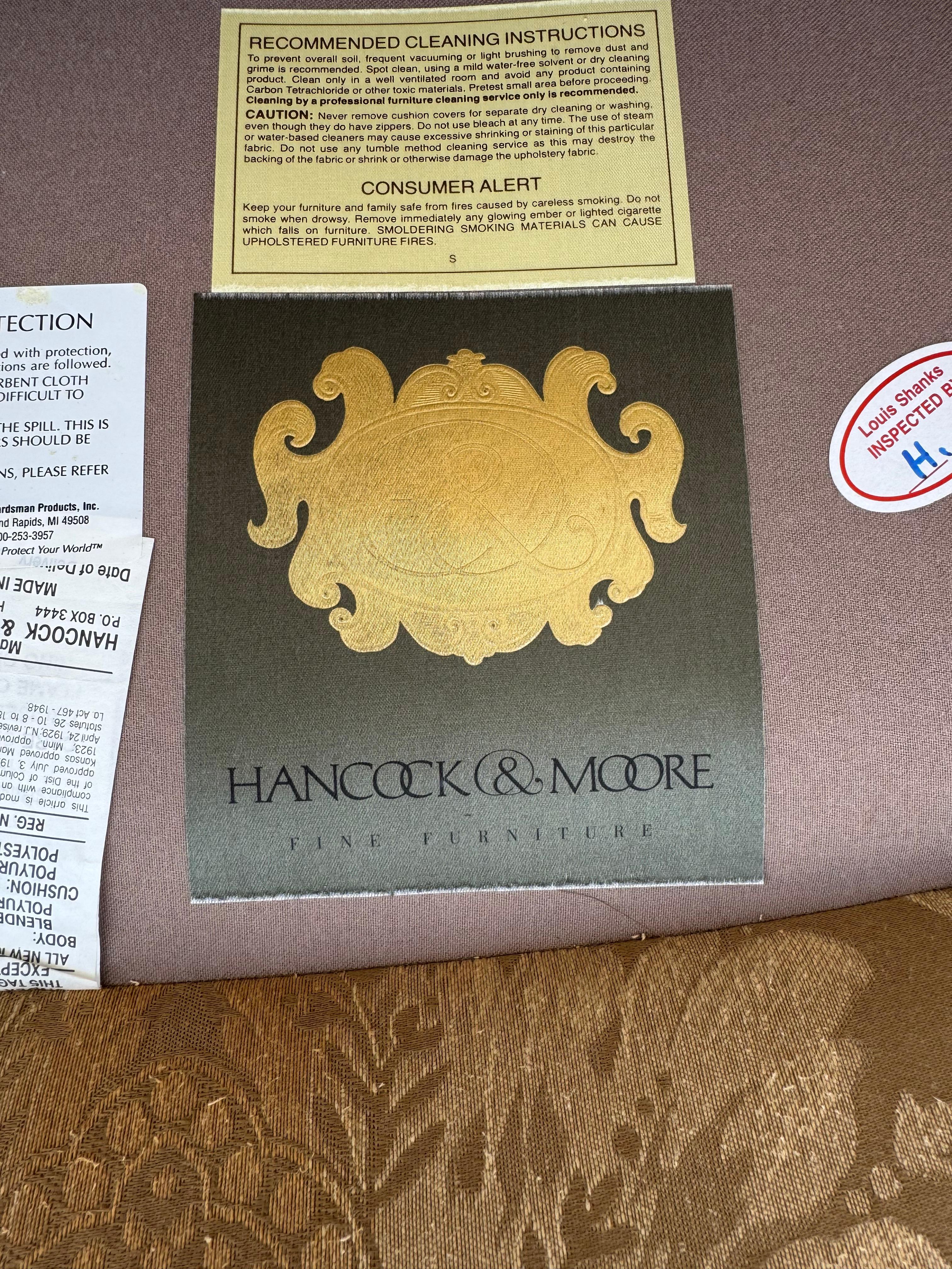 Hancock & Moore Upholstered Lounge Chair In Good Condition For Sale In Pasadena, TX