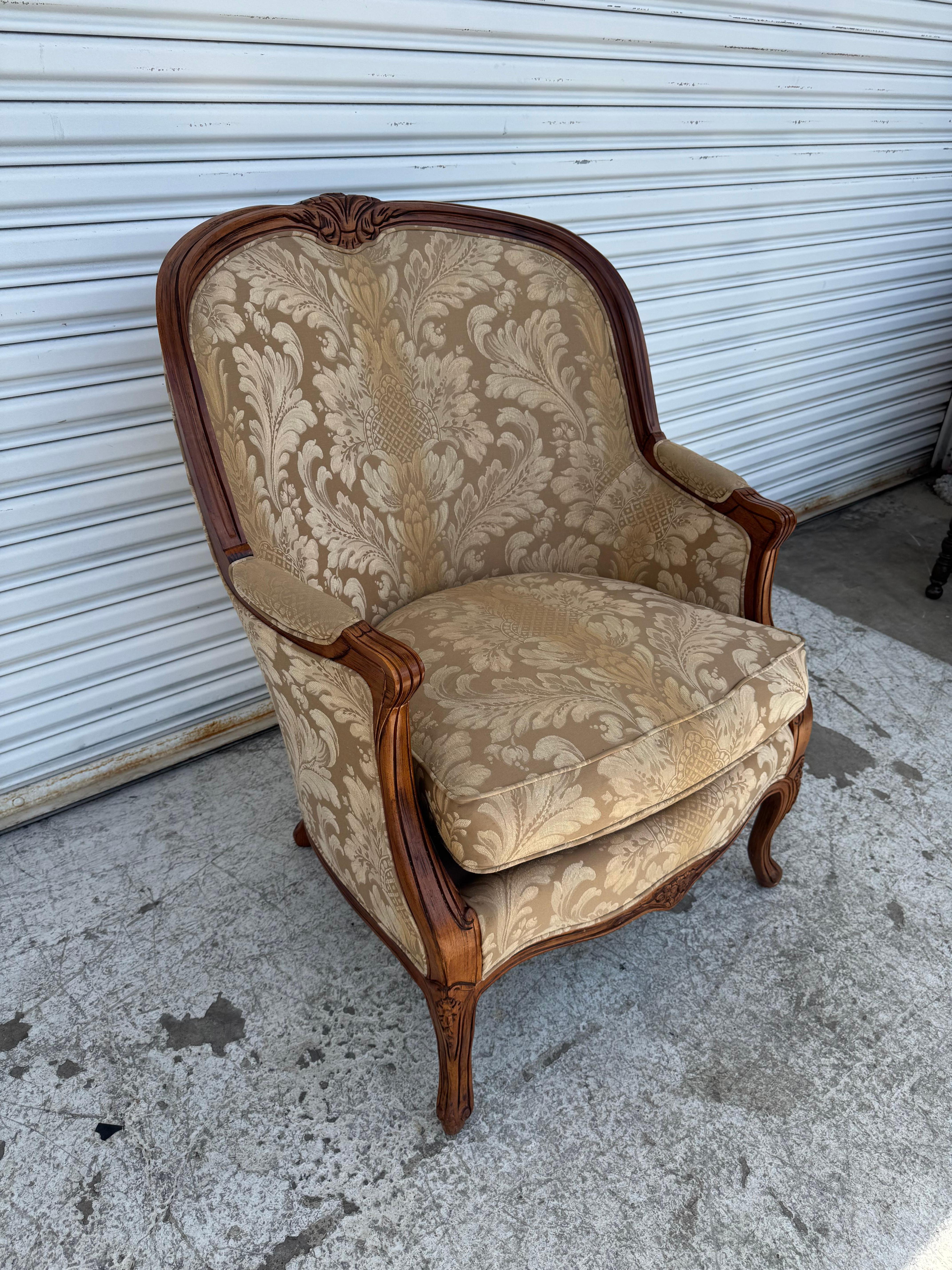 Wood Hancock & Moore Upholstered Lounge Chair For Sale