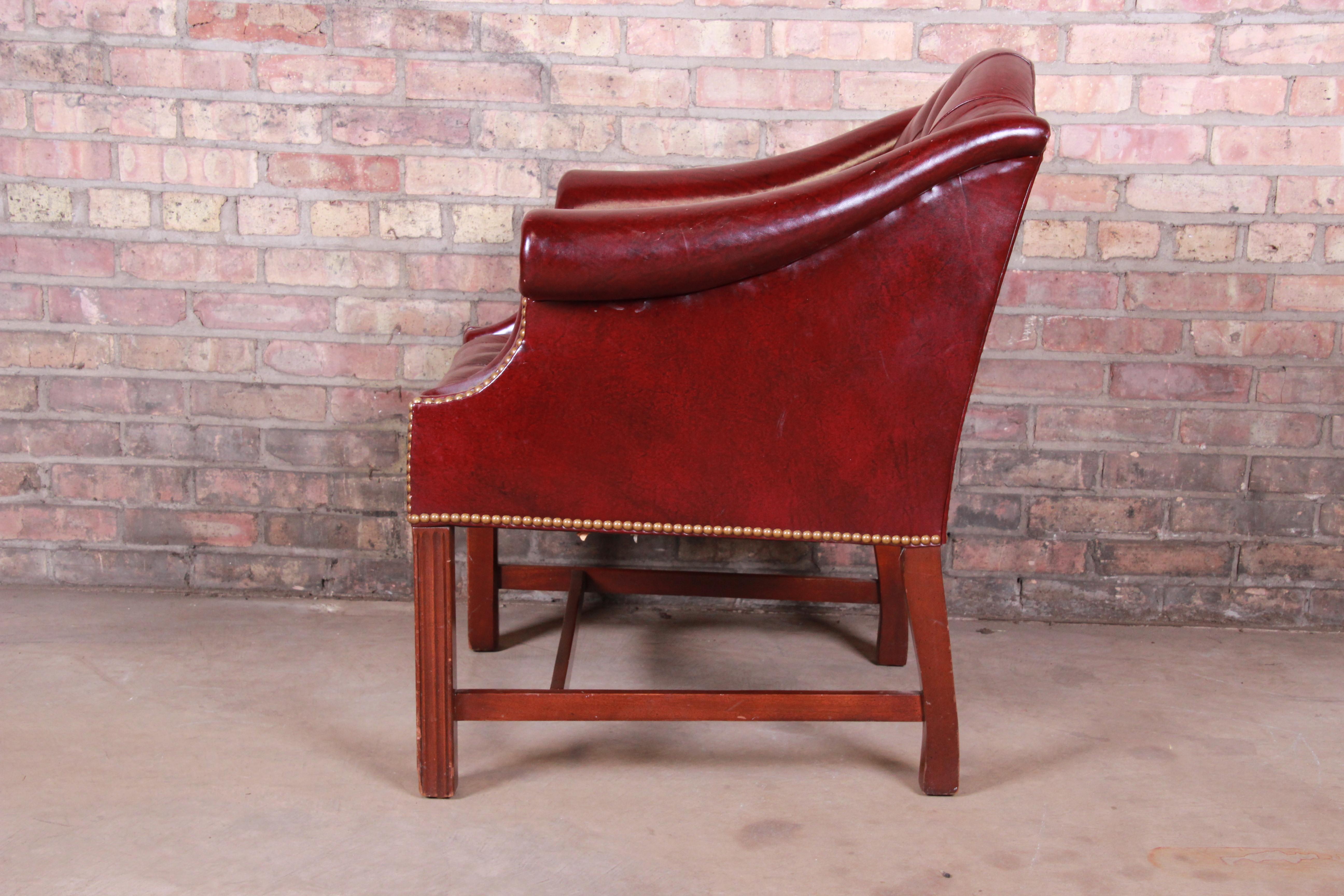 Hancock & Moore Chesterfield Tufted Leather Club Chair 1