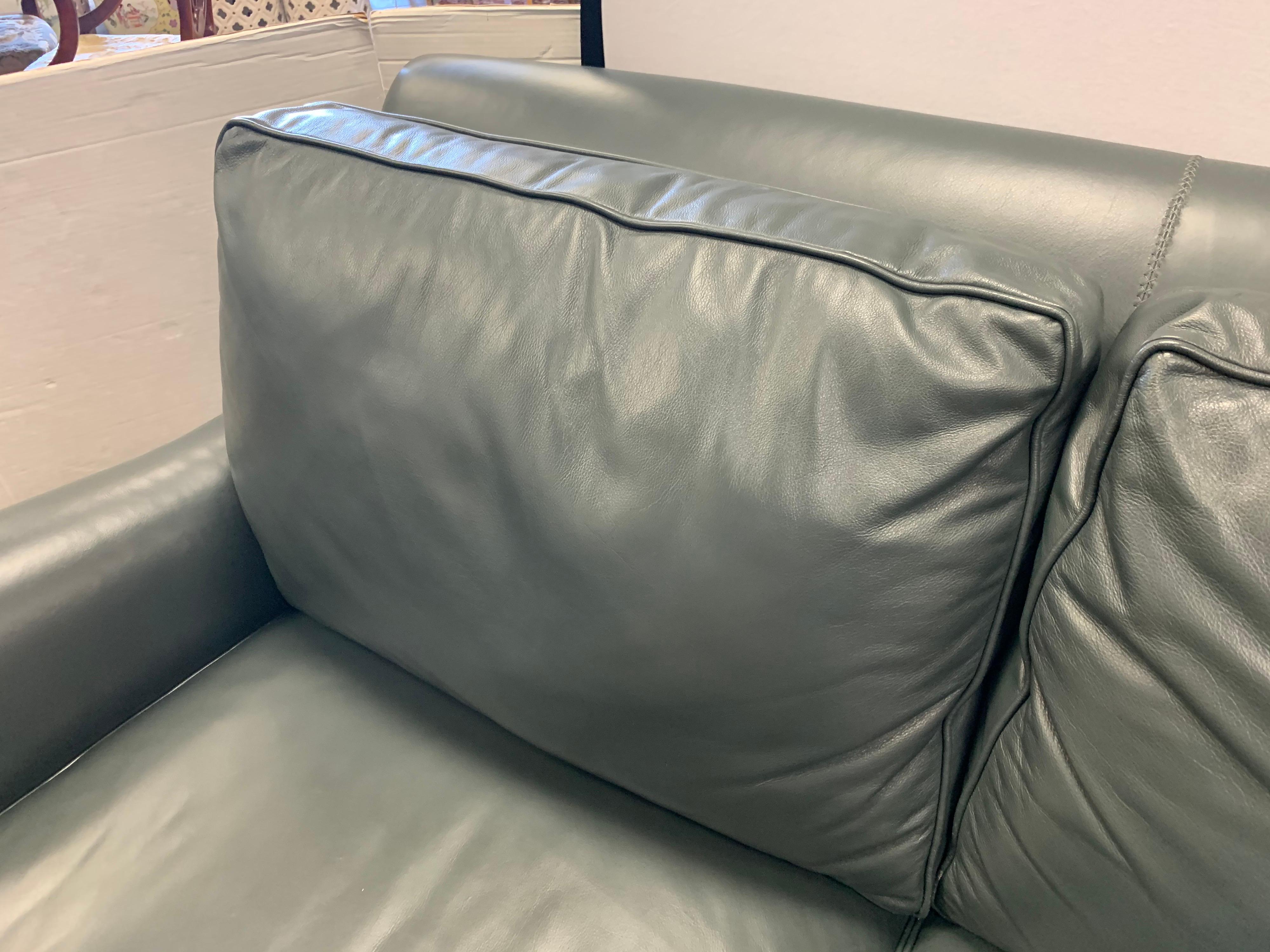 Hancock & Moore Extra Large Leather Nailhead Sofa 3
