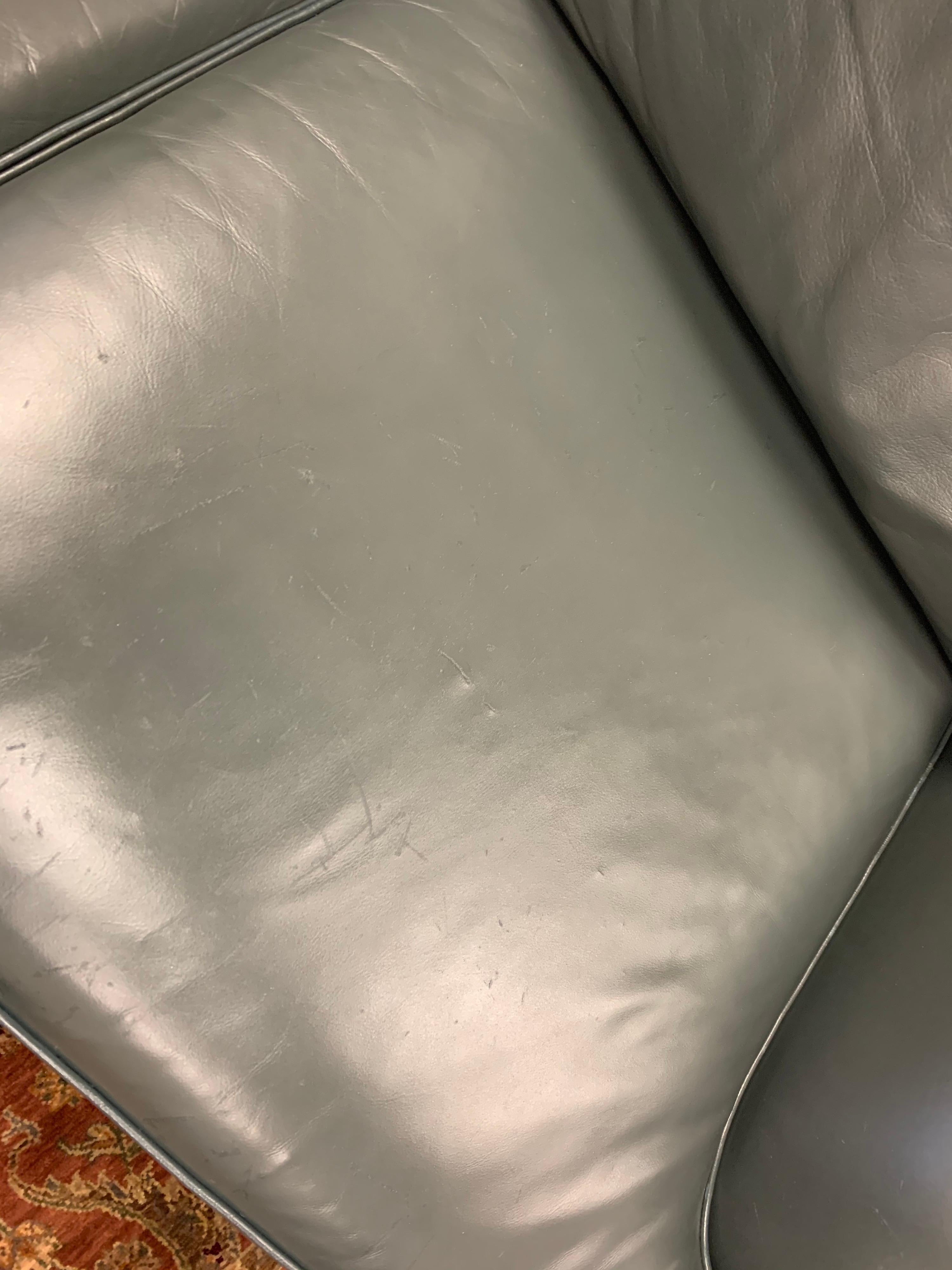 Hancock & Moore Extra Large Leather Nailhead Sofa 8