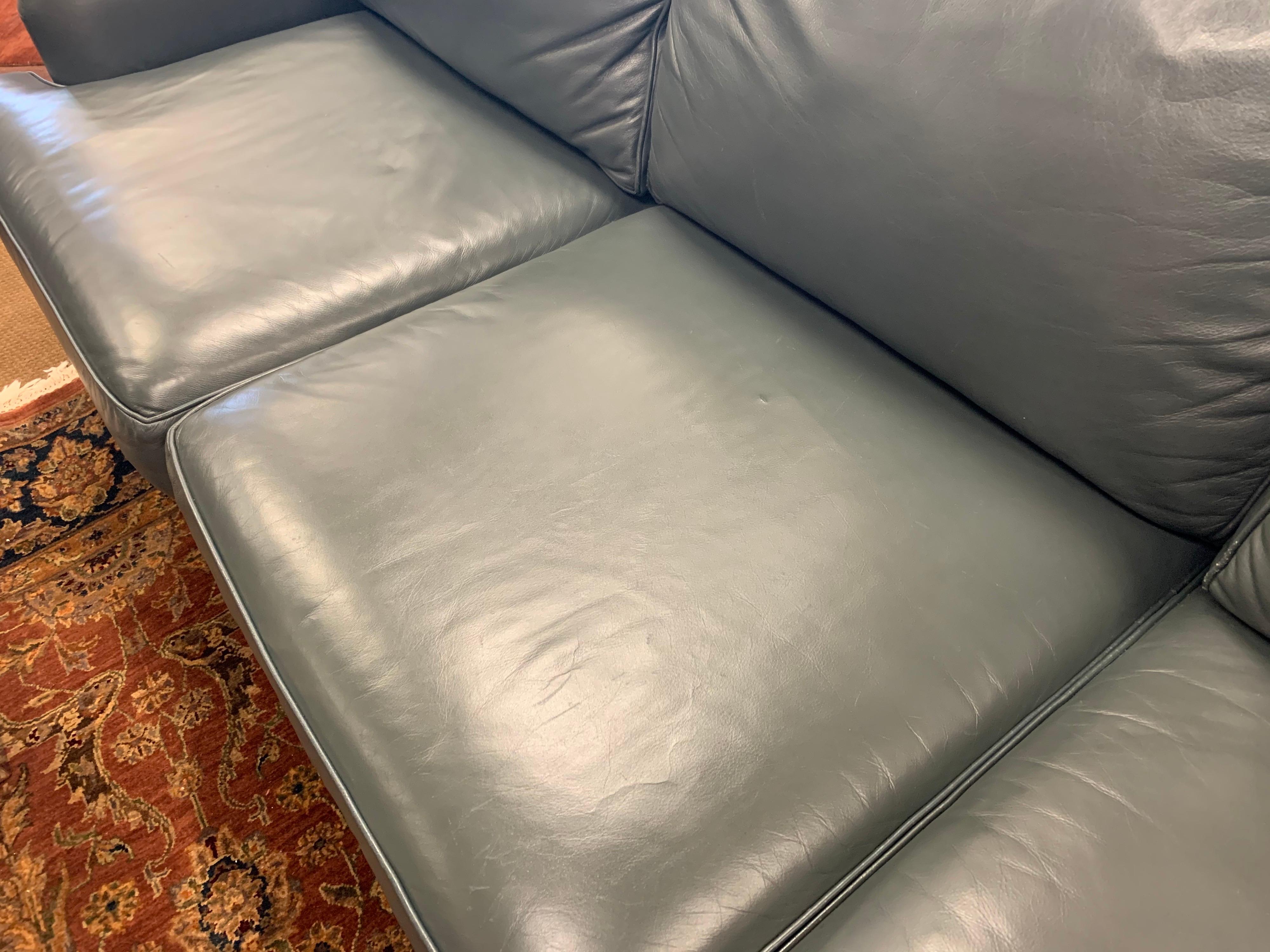 Hancock & Moore Extra Large Leather Nailhead Sofa 1
