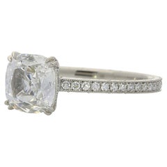 Hancocks 1.02 Carat Cushion Cut Diamond Ring