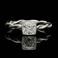 Hancocks 1.09 Carat Peruzzi Cut Diamond and Platinum Ring