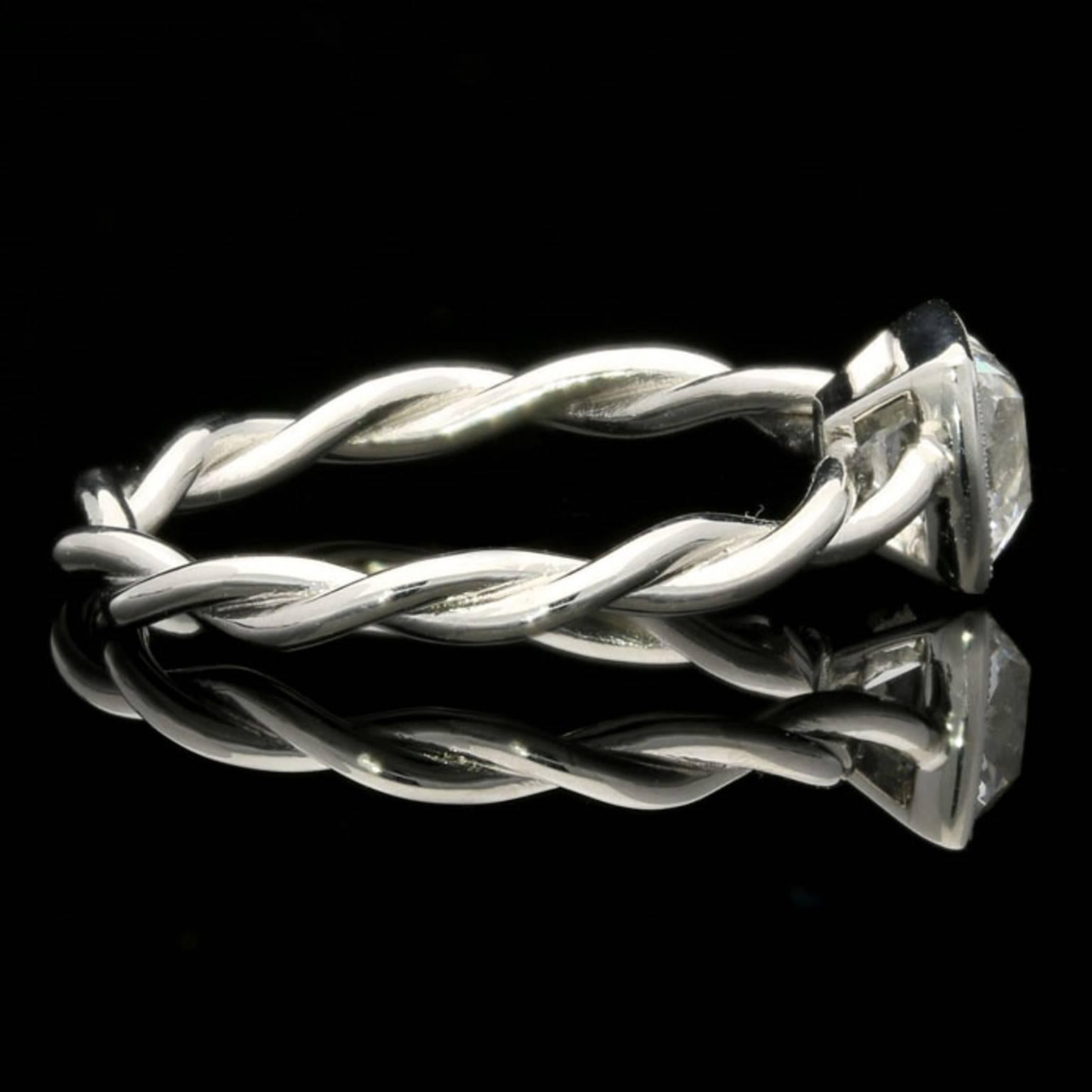 peruzzi cut diamond ring