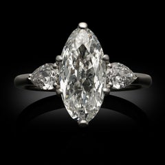 Hancocks 2.12ct D IF Golconda Old Cut Moval Diamond and Platinum Ring