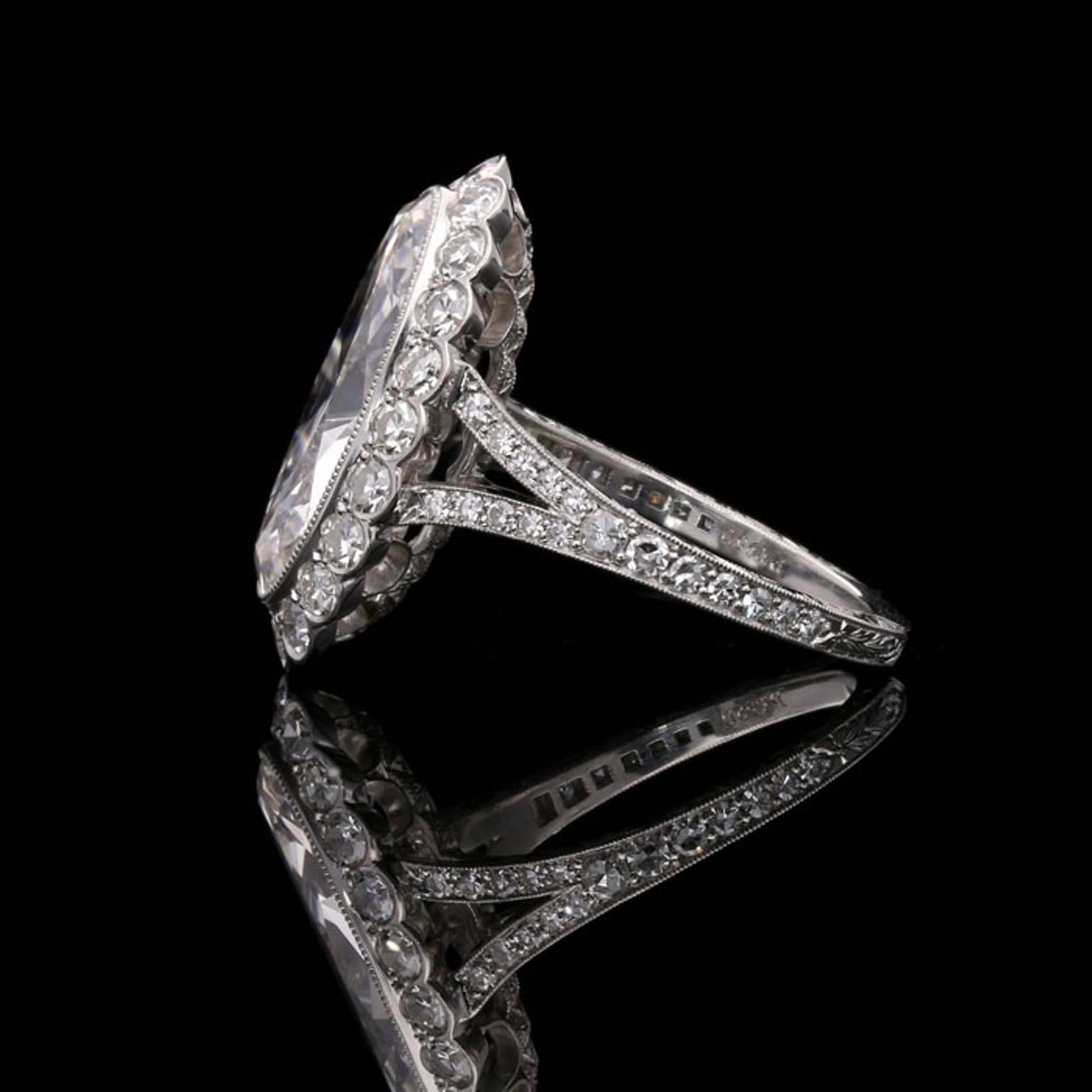 antique moval diamond