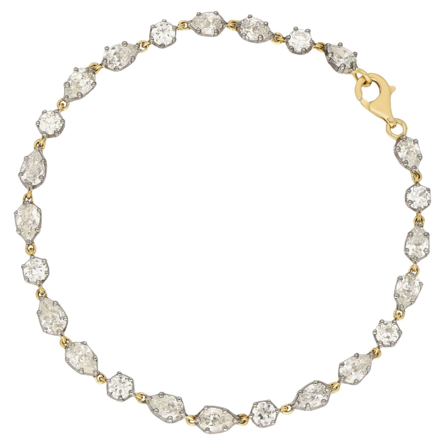 Hancocks 4.90ct Georgian Revival Diamond Line Bracelet en vente