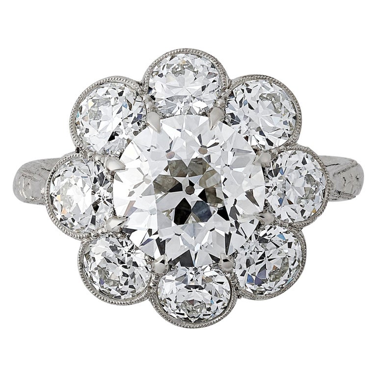 18k Or Rose EP Blanc /& Rouge Papillon Cocktail Ring