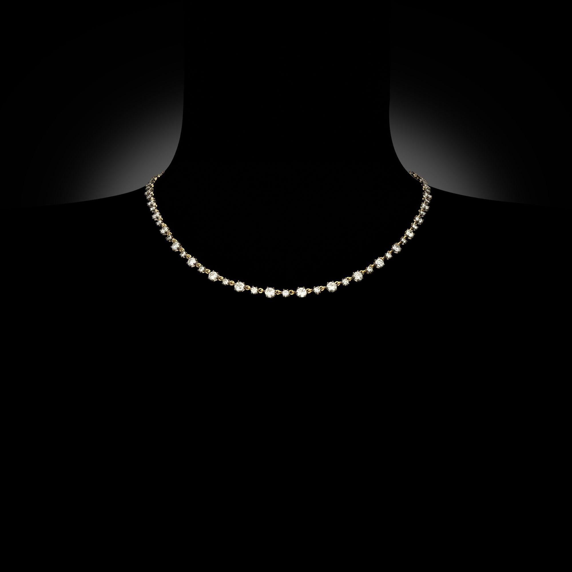 Hancocks - Collier de diamants de style néo-géorgien de 6,85ct Neuf - En vente à London, GB