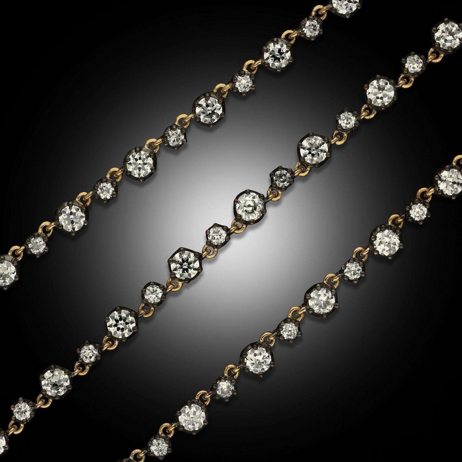 Hancocks - Collier de diamants de style néo-géorgien de 6,85ct Unisexe en vente