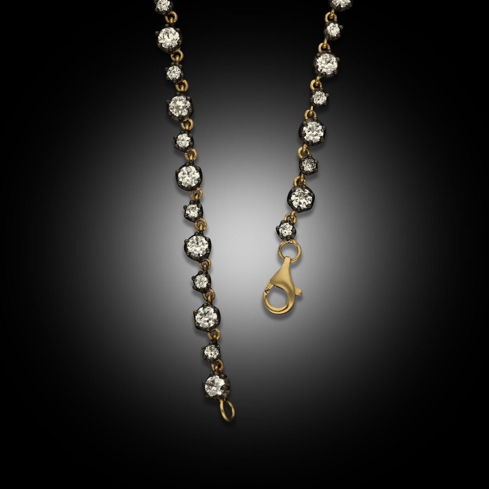 Hancocks - Collier de diamants de style néo-géorgien de 6,85ct en vente 1
