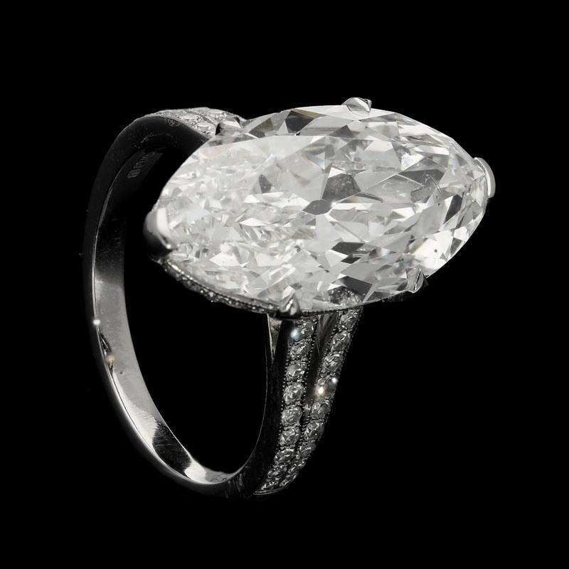 antique moval diamond