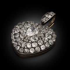 Hancocks Antique Diamond Heart Locket Pendant circa 1860