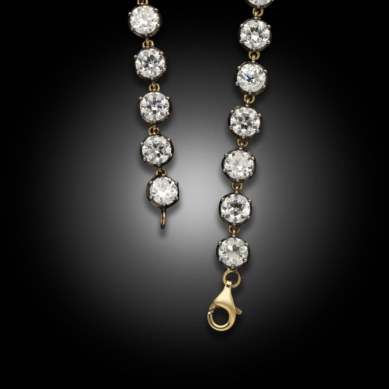 Hancocks Contemporary 11.81ct Georgian Revive Diamond Line Bracelet Neuf - En vente à London, GB
