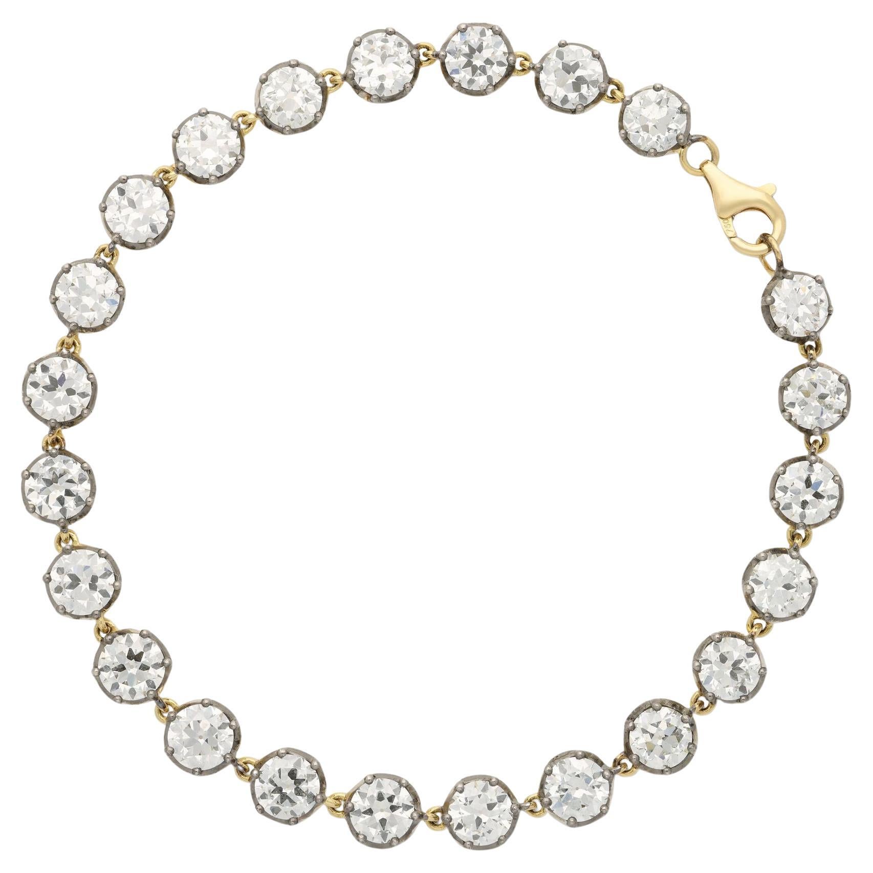 Hancocks Contemporary 11.81ct Georgian Revival Diamond Line Bracelet