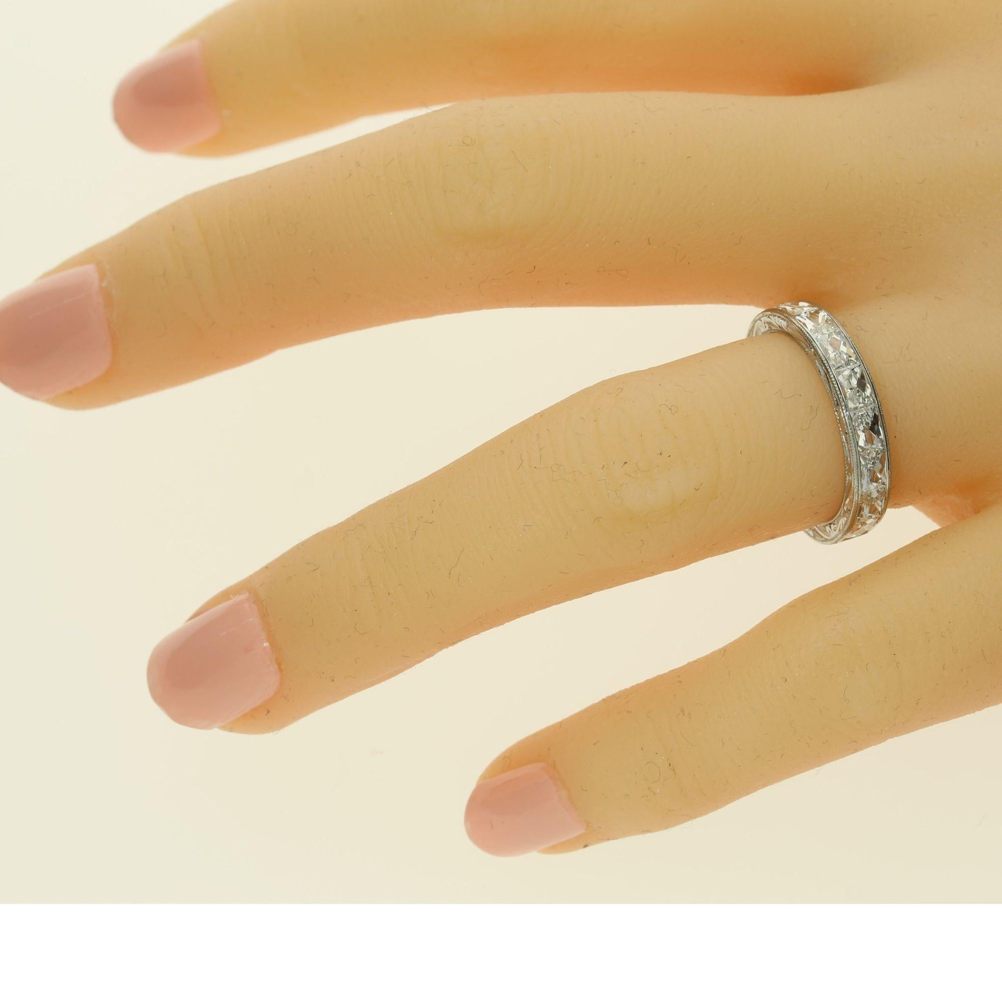 french cut eternity band