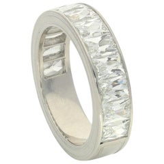 Hancocks Half Eternity Ring Channel-Set with French-Cut 3.67 Carat Diamonds