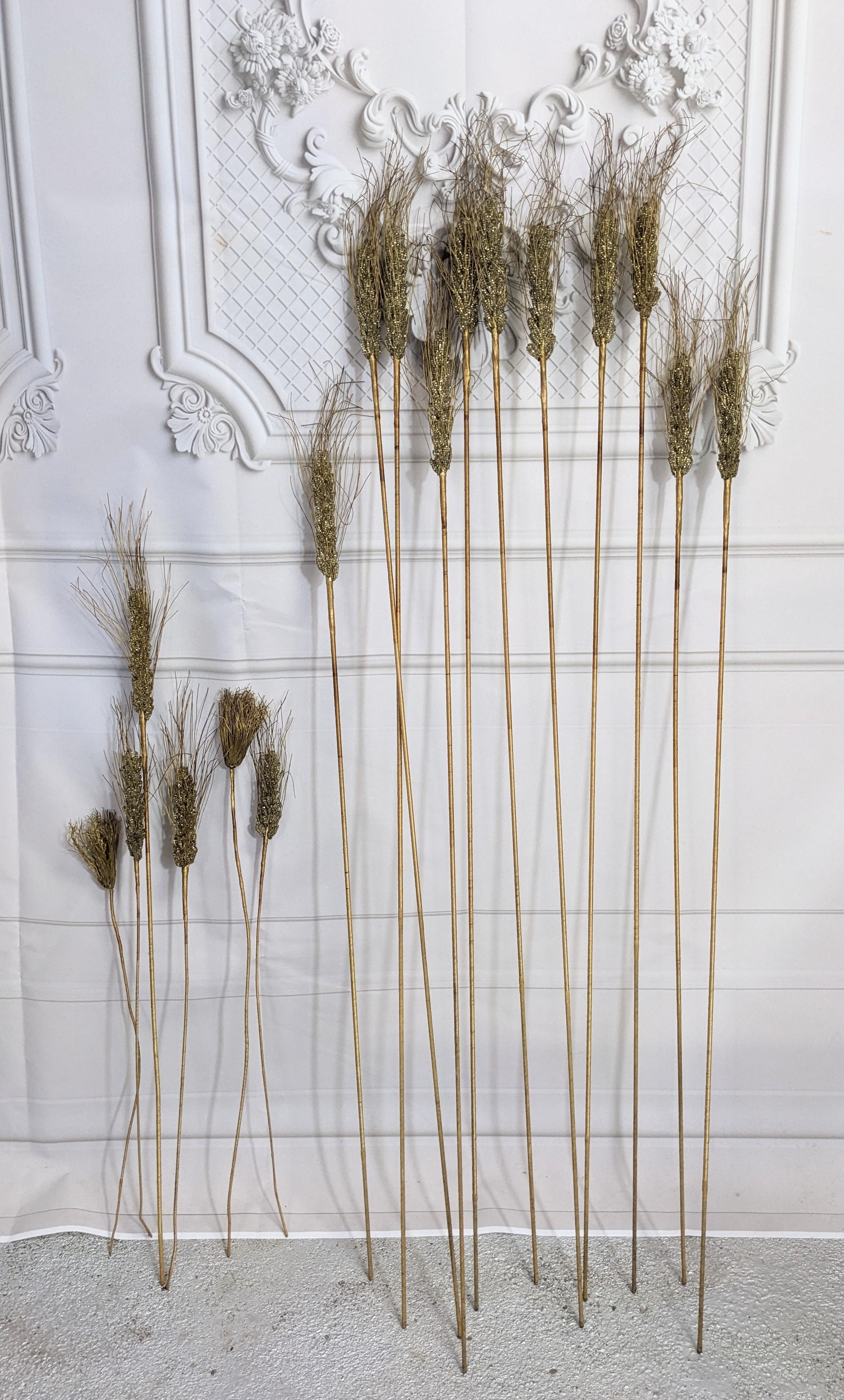 Mid-20th Century Hand Beaded French Wheat Stalks