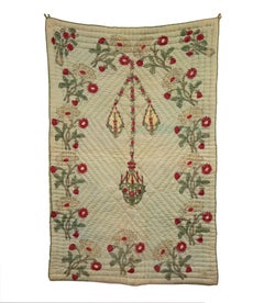 Hand Block Printed Anatolian Quilt, Early 20th C