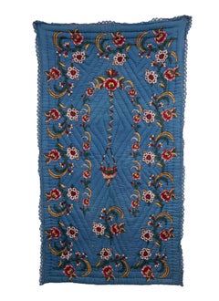 Hand Block Printed Anatolian Quilt, Early 20th C