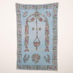 Hand Block Printed Anatolian Quilt, Early 20th C