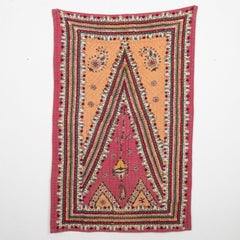 Hand Block Printed Anatolian Quilt, Early 20th C