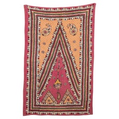Hand Block Printed Anatolian Quilt, Early 20th C