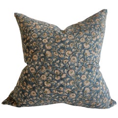 Hand Block-Printed Pillow with Insert