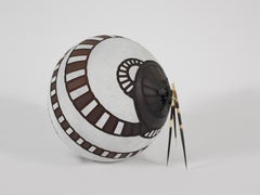 Hand Blown, African Inspired, Glass Sculpture by Gerald Vatrin