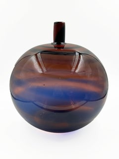 Handgeblasene Kunstglasflasche von Alberto Churba, Argentinien, 1970er Jahre