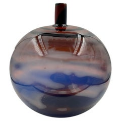 Handgeblasene Kunstglasflasche von Alberto Churba, Argentinien, 1970er Jahre