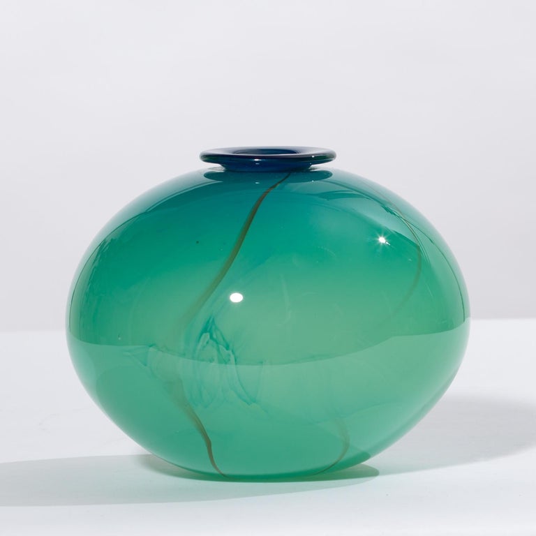 Hand Blown Art Glass Bud Vase For Sale at 1stDibs