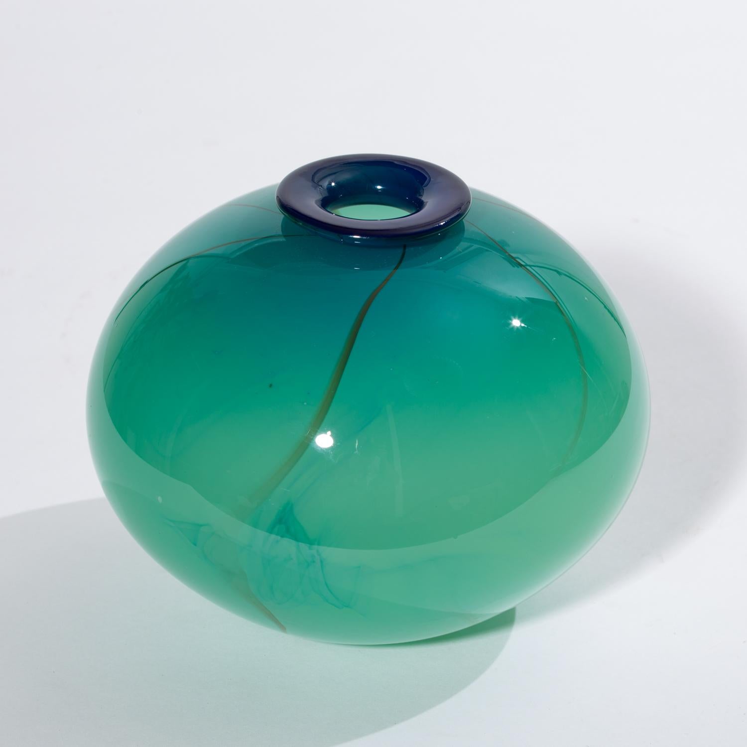 Hand Blown Art Glass Bud Vase In Excellent Condition In Los Angeles, CA