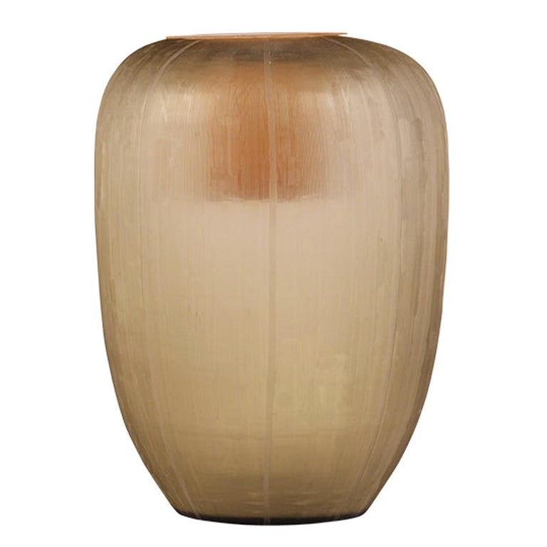 Vintage Hand Blown Art Glass Vase For Sale at 1stDibs