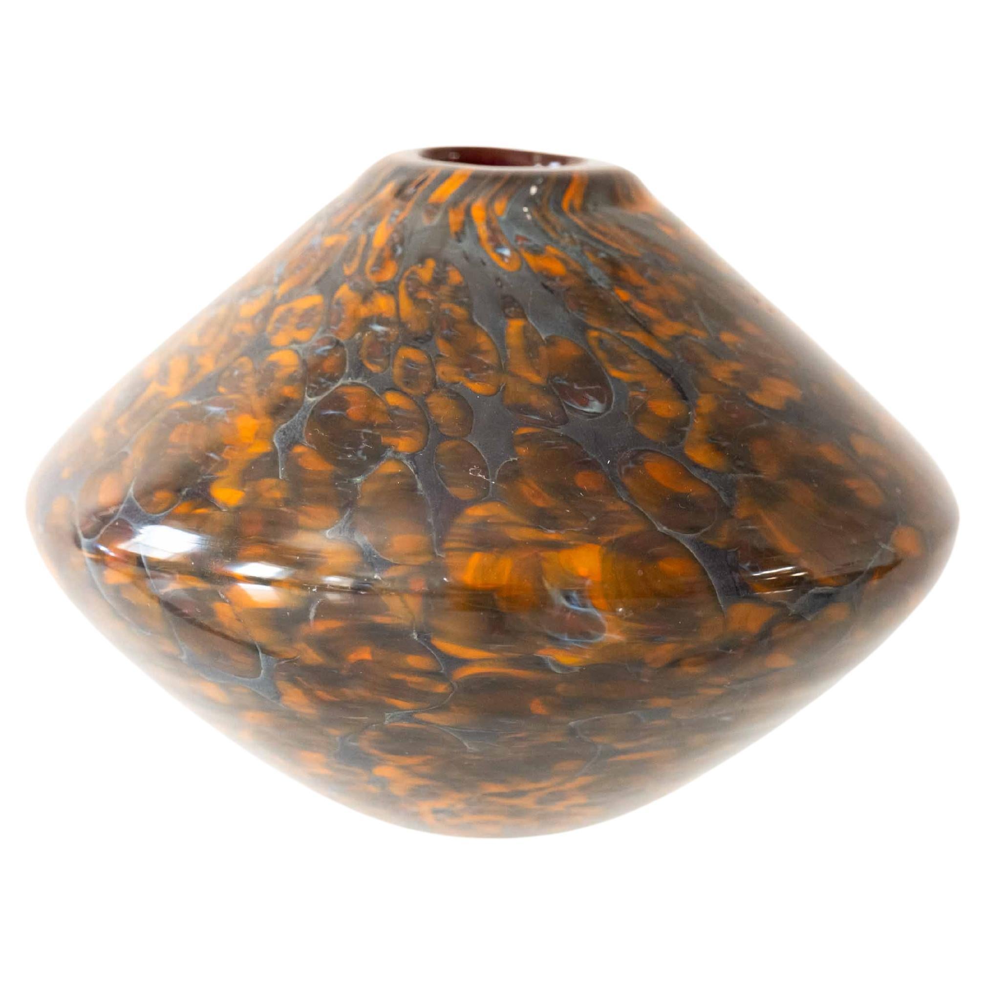 Vase en verre d'art soufflé à la main en vente