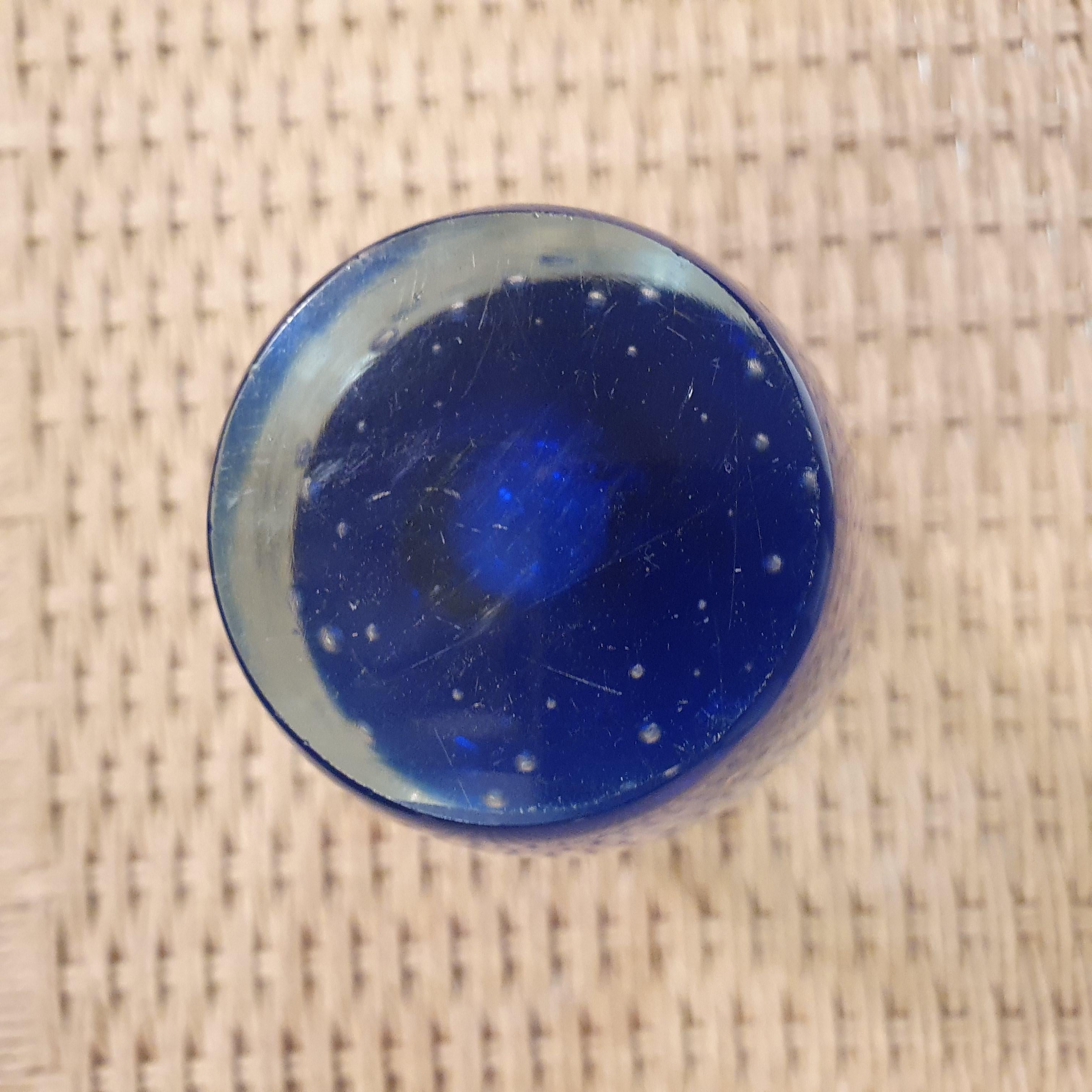 Hand Blown Controlled Bubble Swedish Glass Vase For Sale at 1stDibs