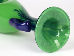 Hand Blown Dimple Design Handled Stylish Art Glass Jug