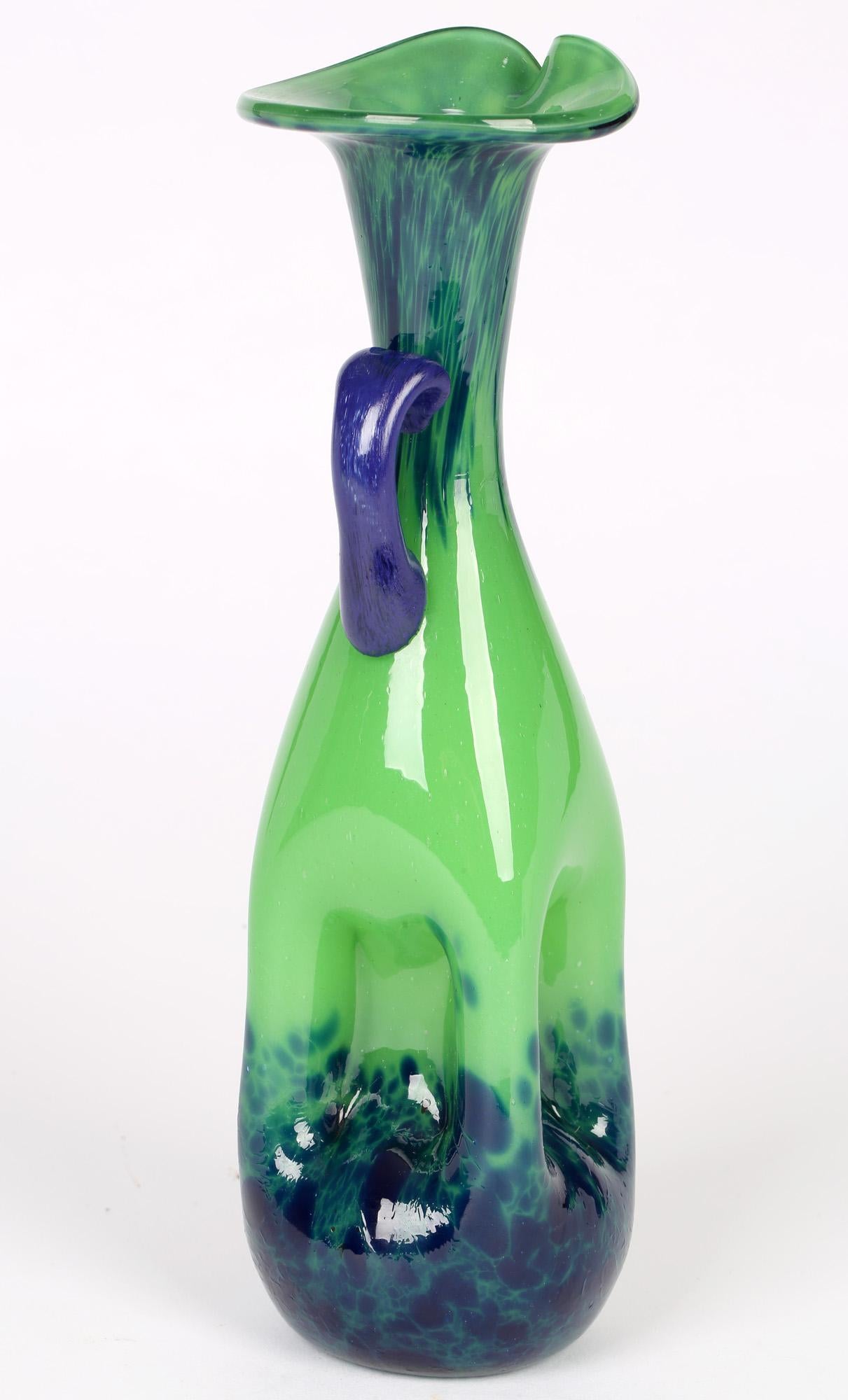 dimpled glass vase