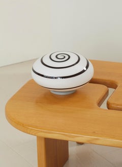 Hand-blown EGLO "swirl" floor or table lamp, c. 1980-90