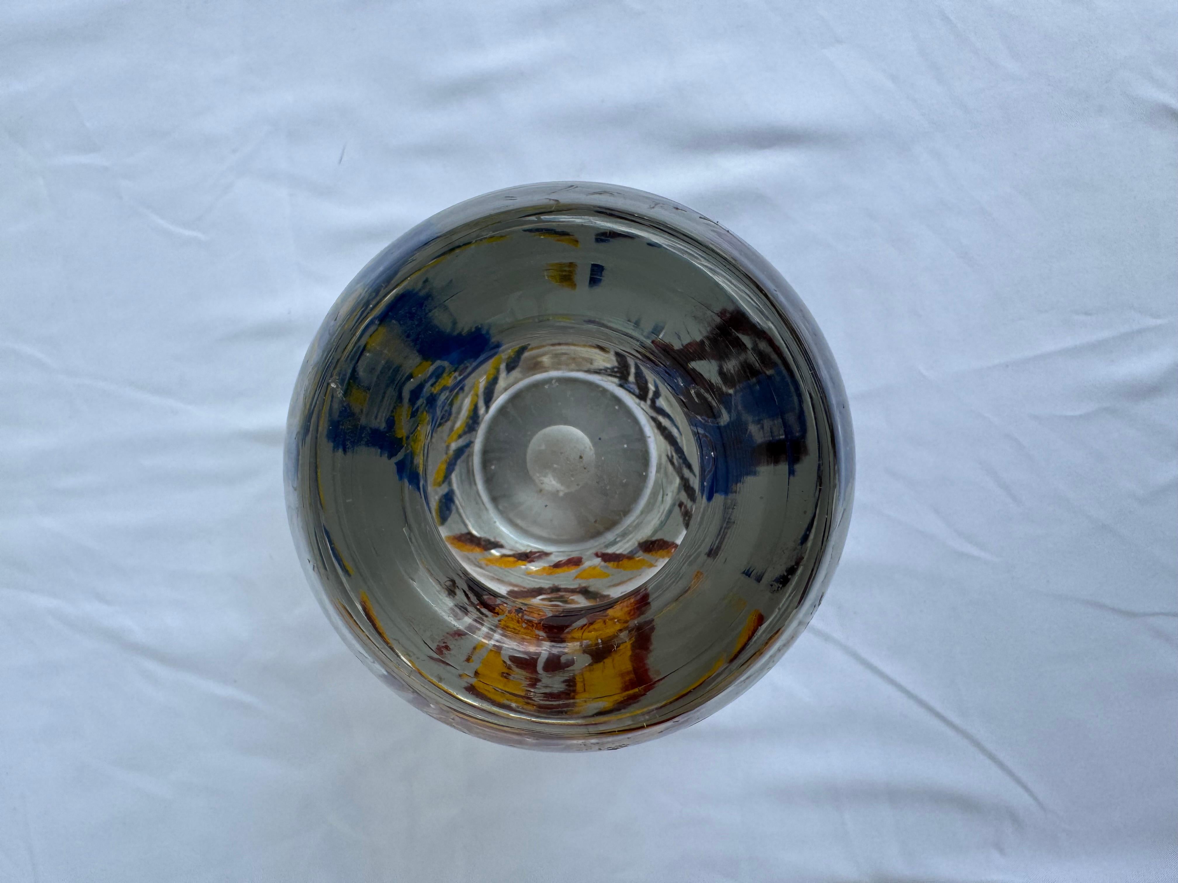 Moderne Vase Murano soufflé à la main en vente