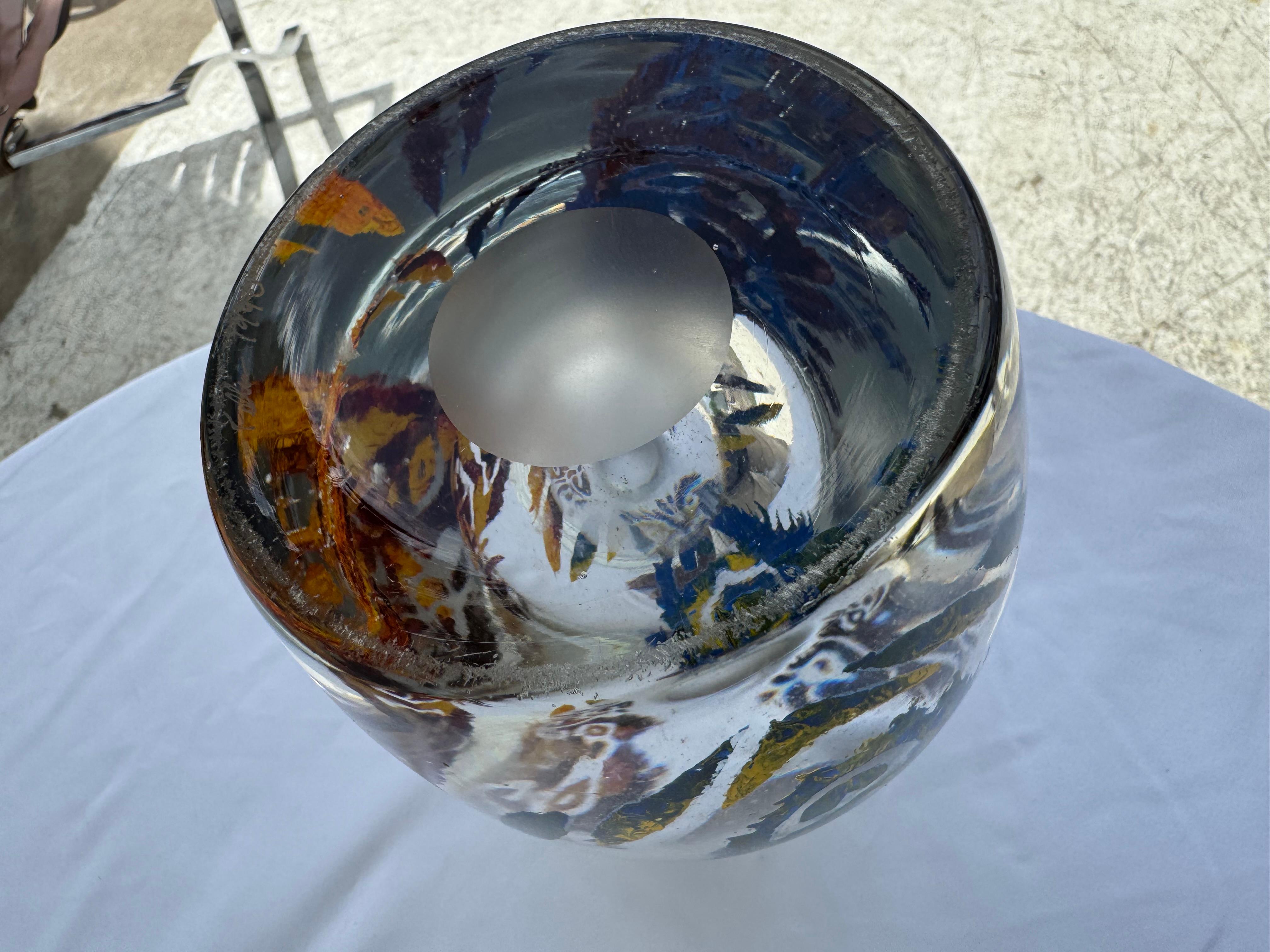 italien Vase Murano soufflé à la main en vente