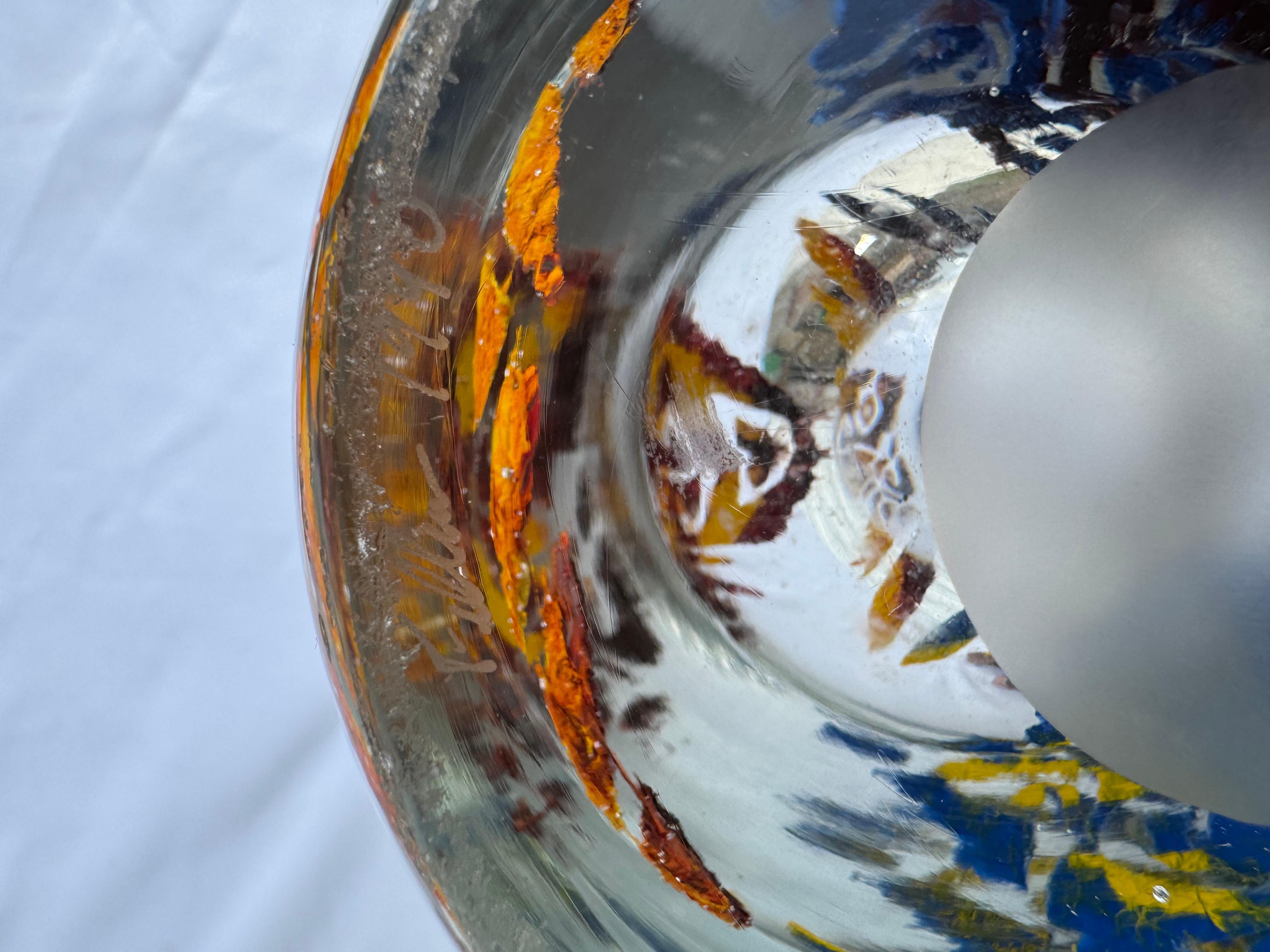 XXIe siècle et contemporain Vase Murano soufflé à la main en vente